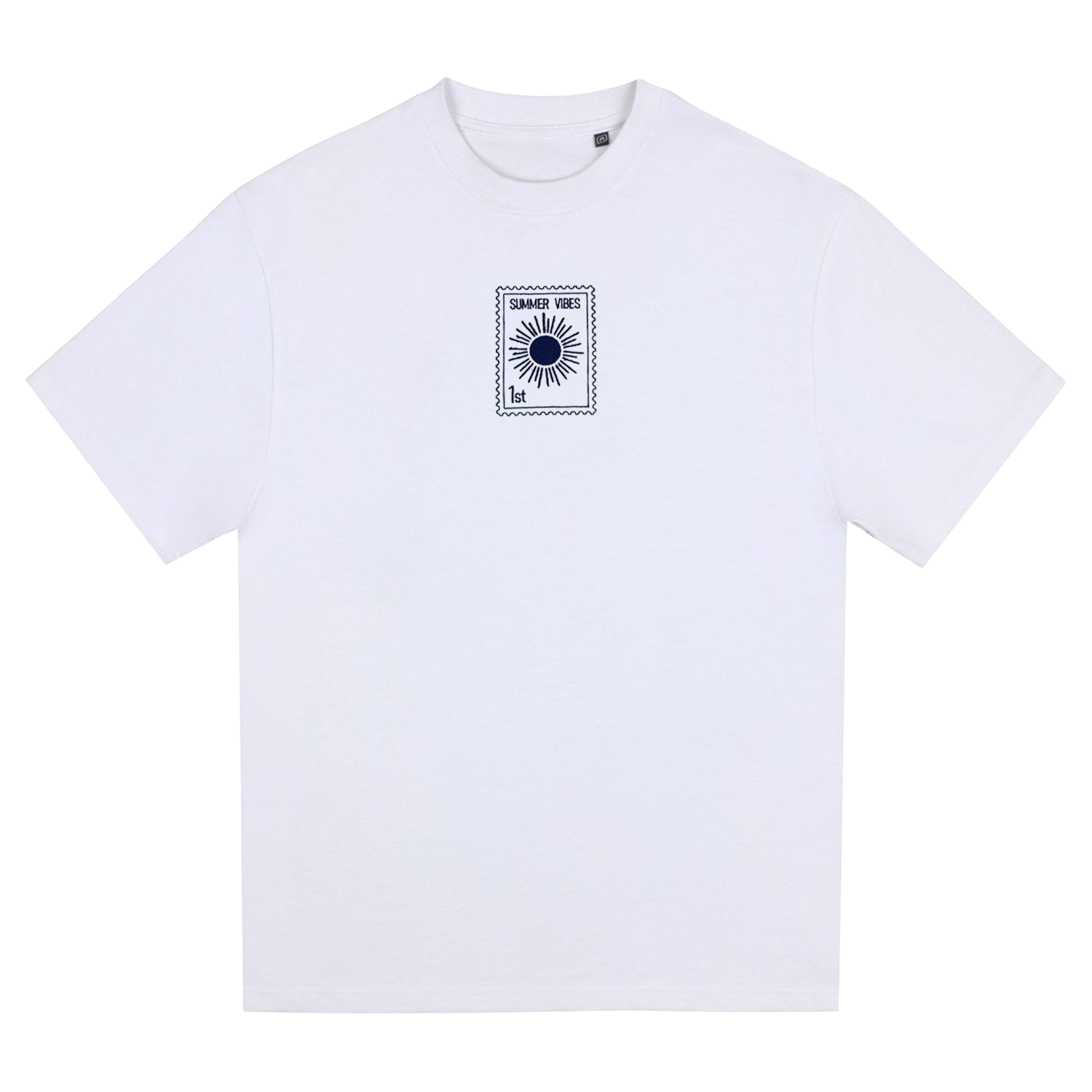 Sun - Summer Vibes 1st - Unisex Oversized T-Shirt - White