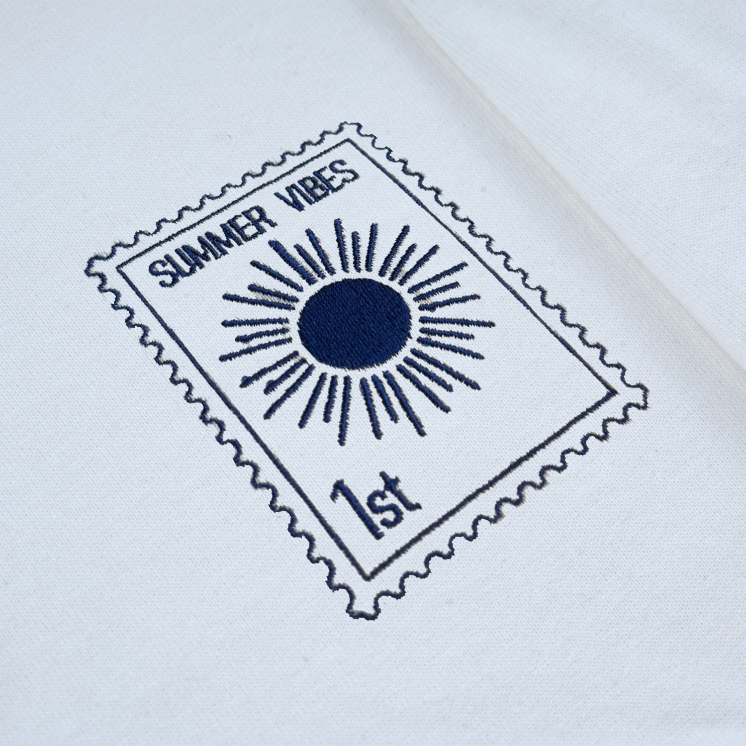 Sun - Summer Vibes 1st - Unisex Oversized T-Shirt - White