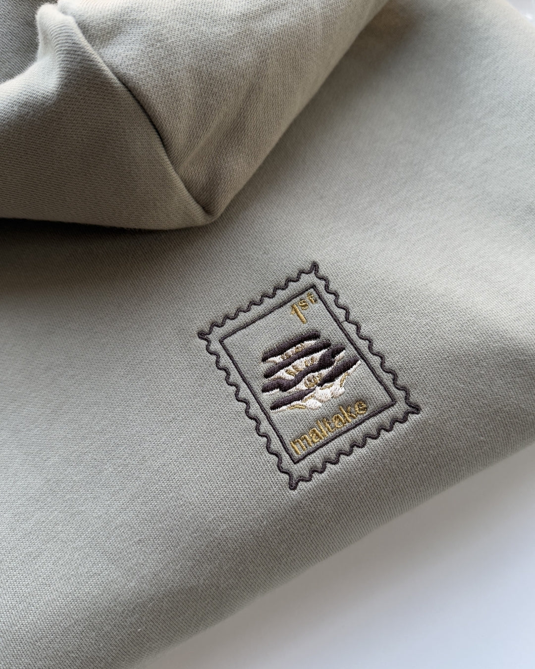 Maitake Mushroom - Oversized Unisex Hoodie - Khaki Green