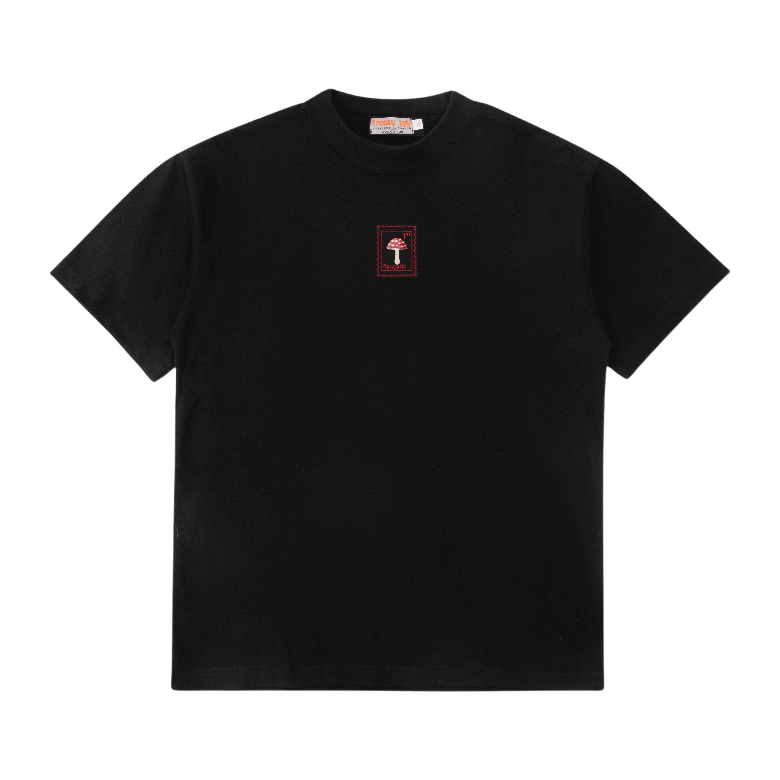 Fly Agaric Mushroom - Oversized Unisex Premium T-Shirt - Black