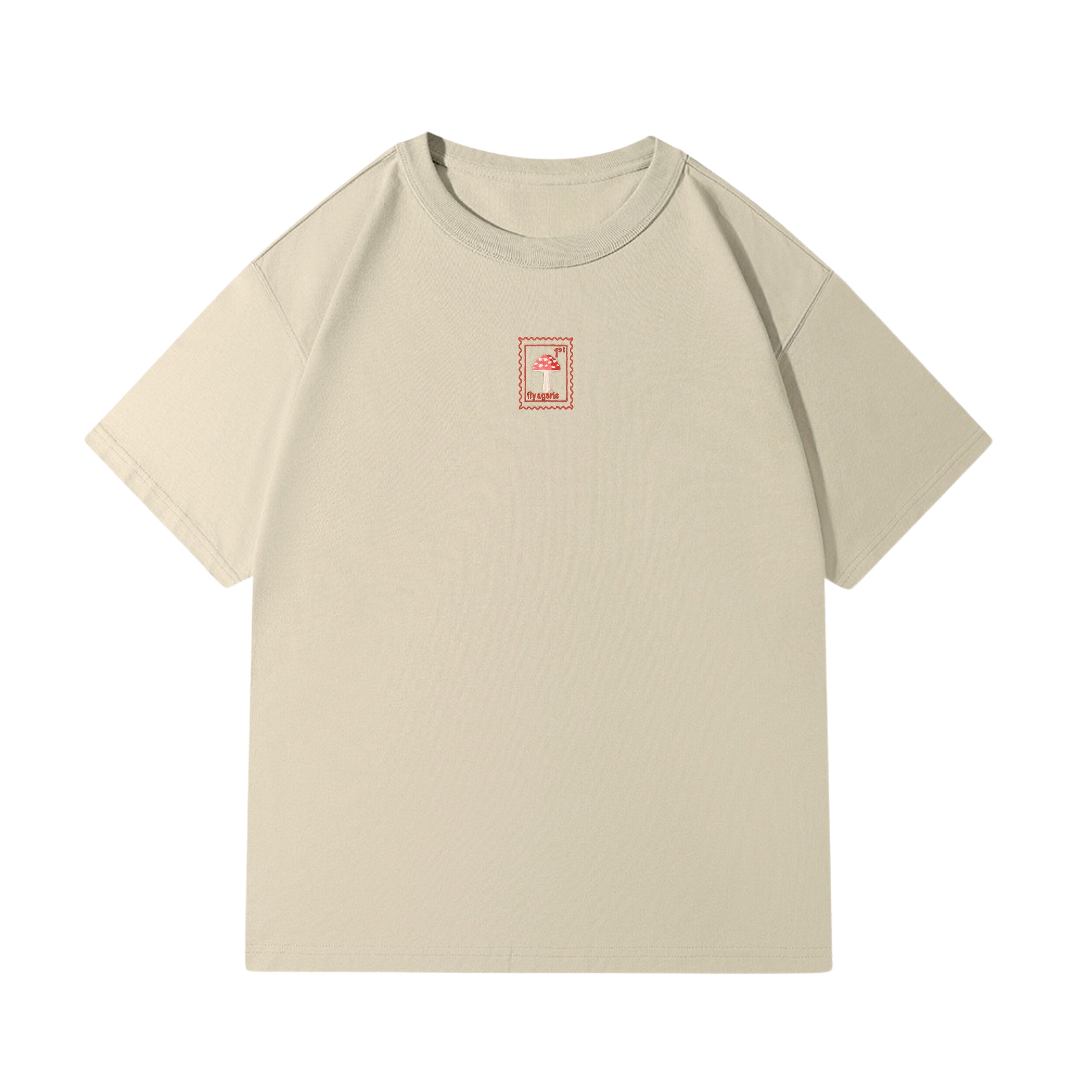 Fly Agaric Mushroom - Oversized Unisex T-Shirt - Beige