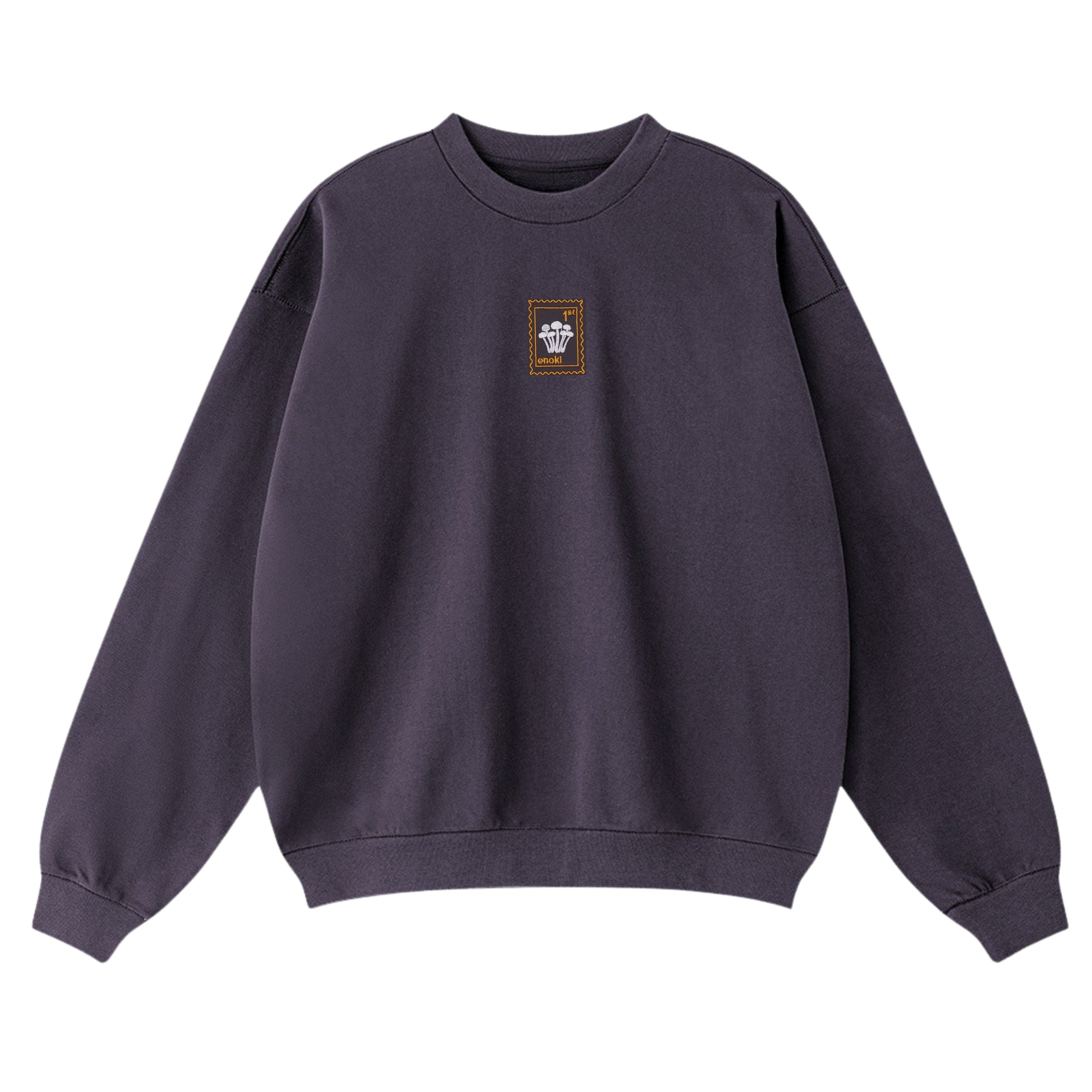 Enoki Mushroom - Oversized Unisex Sweatshirt - Purple