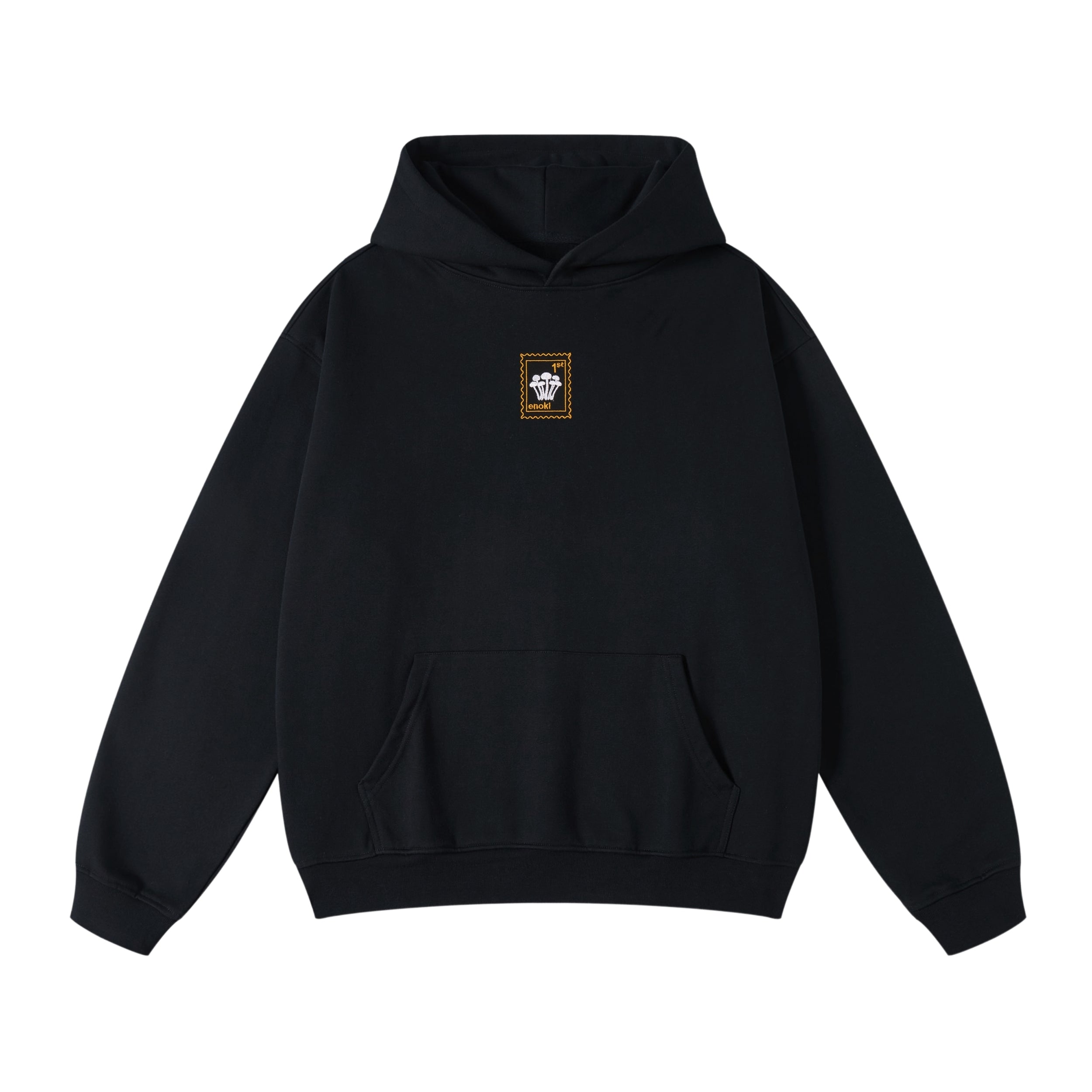 Enoki Mushroom - Oversized Unisex Hoodie - Black