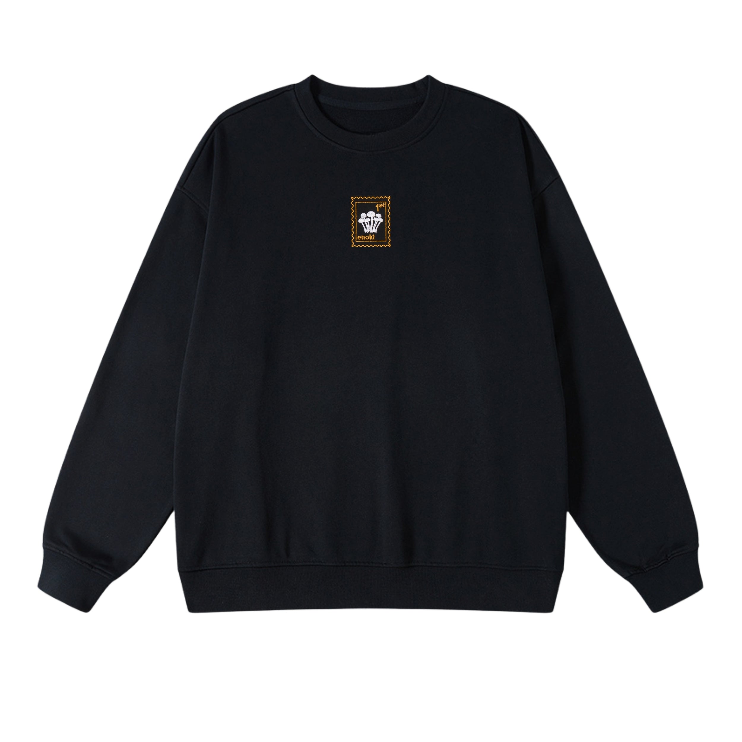 Enoki Mushroom - Oversized Unisex Sweatshirt - Black