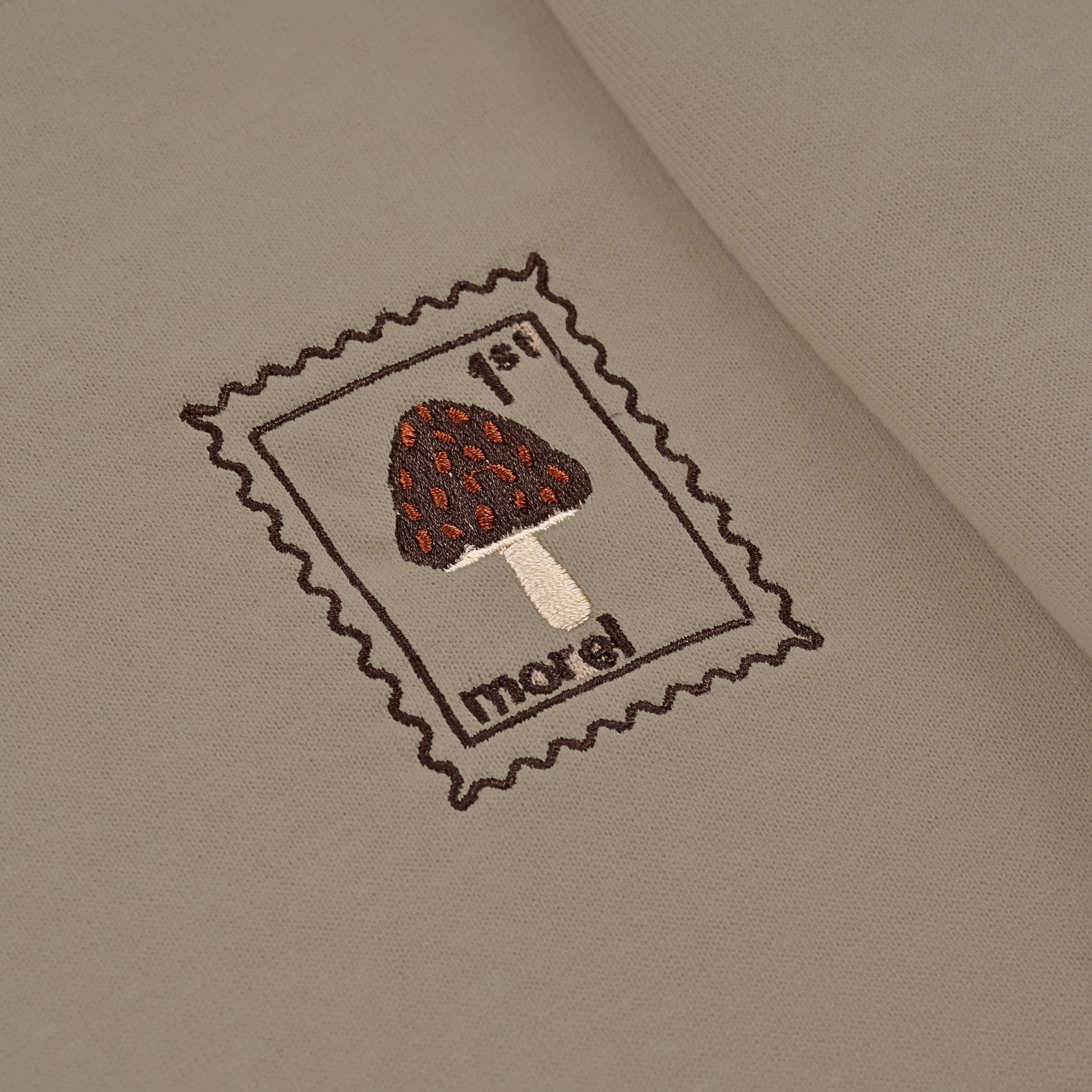 Morel Mushroom - Oversized Unisex Premium T-shirt - Dark Beige