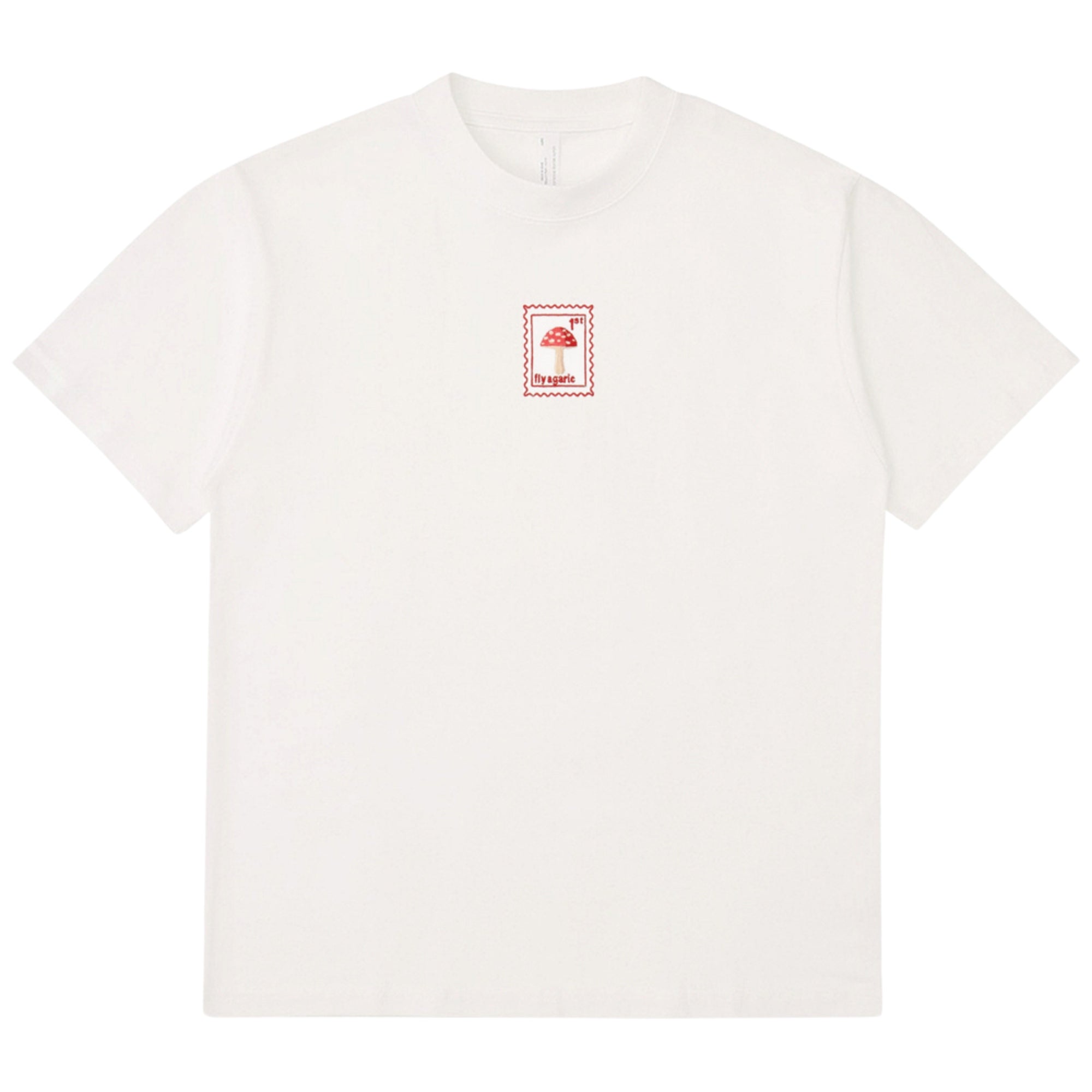 Fly Agaric Mushroom - Oversized Unisex T-Shirt - White