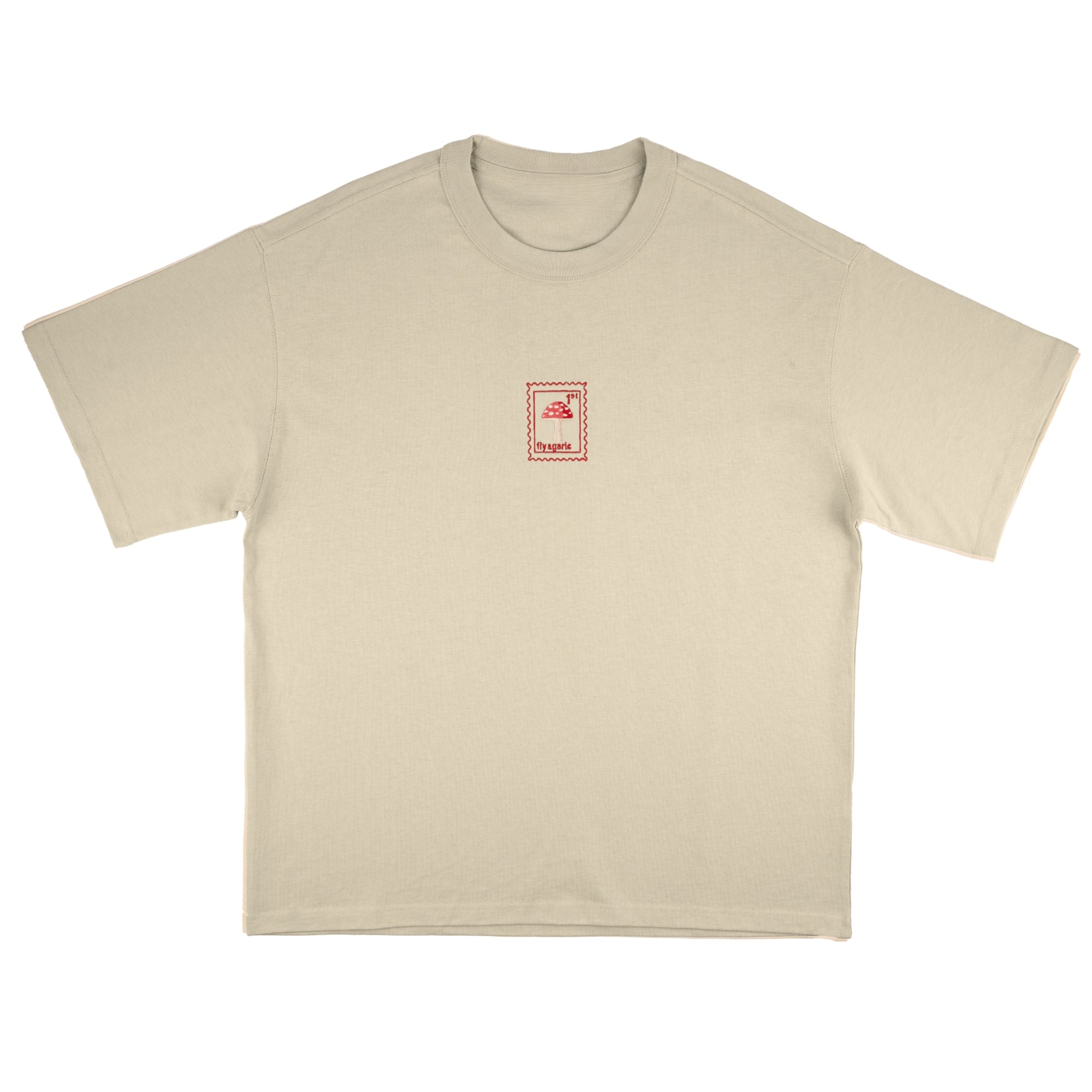 Fly Agaric Mushroom - Oversized Unisex T-Shirt - Beige