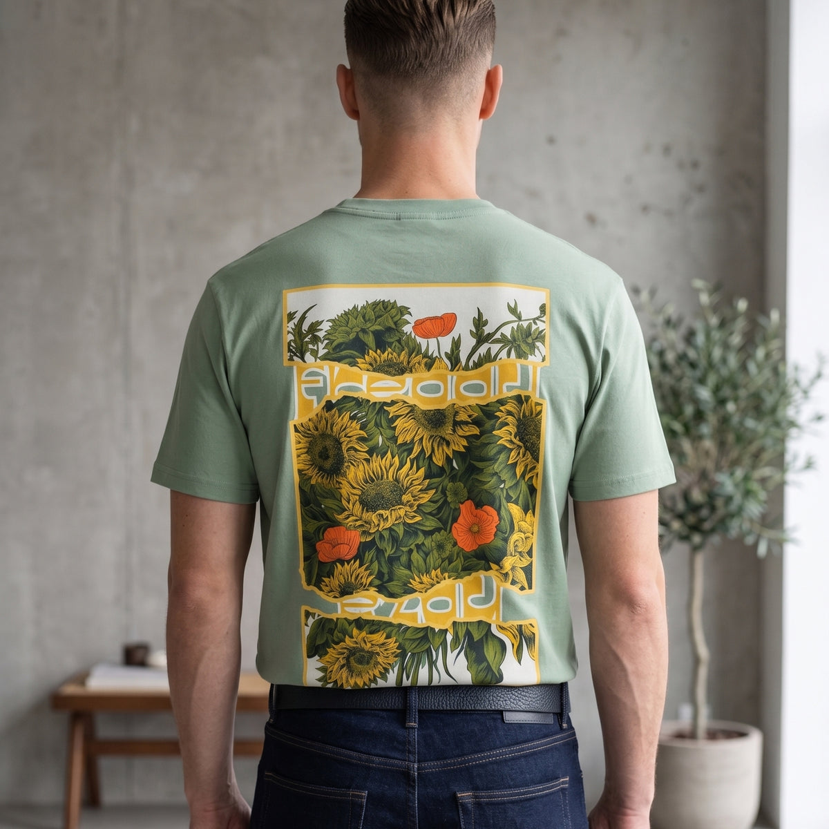Premium Heavyweight Botanical Graphic Tee