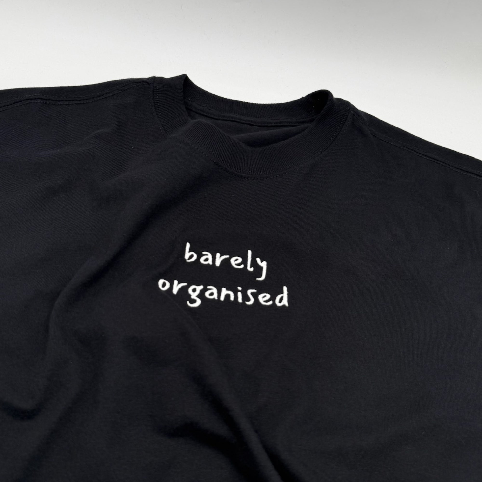 "barely organised" Oversized Unisex Premium T-Shirt