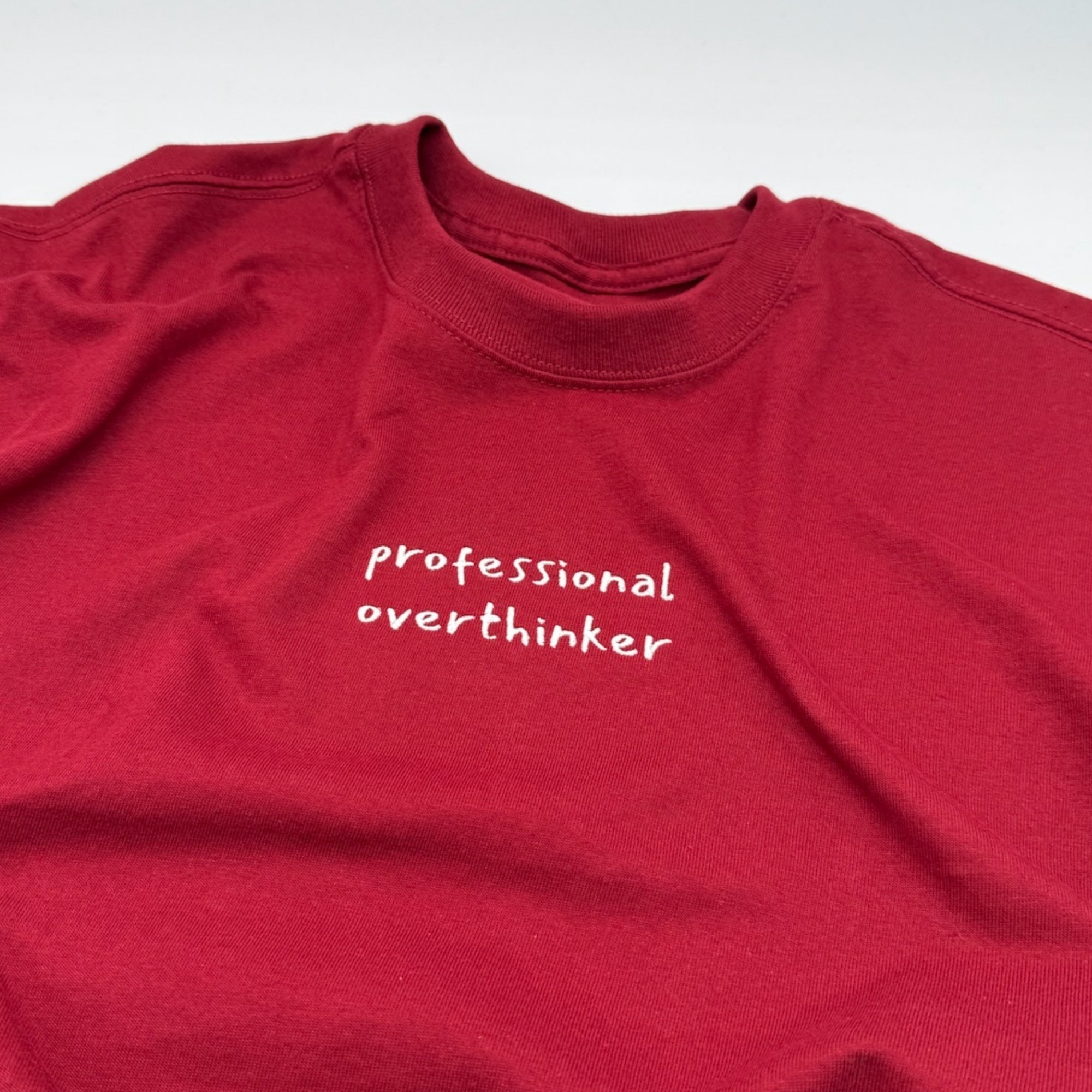 "professional overthinker" Oversized Unisex Premium T-Shirt