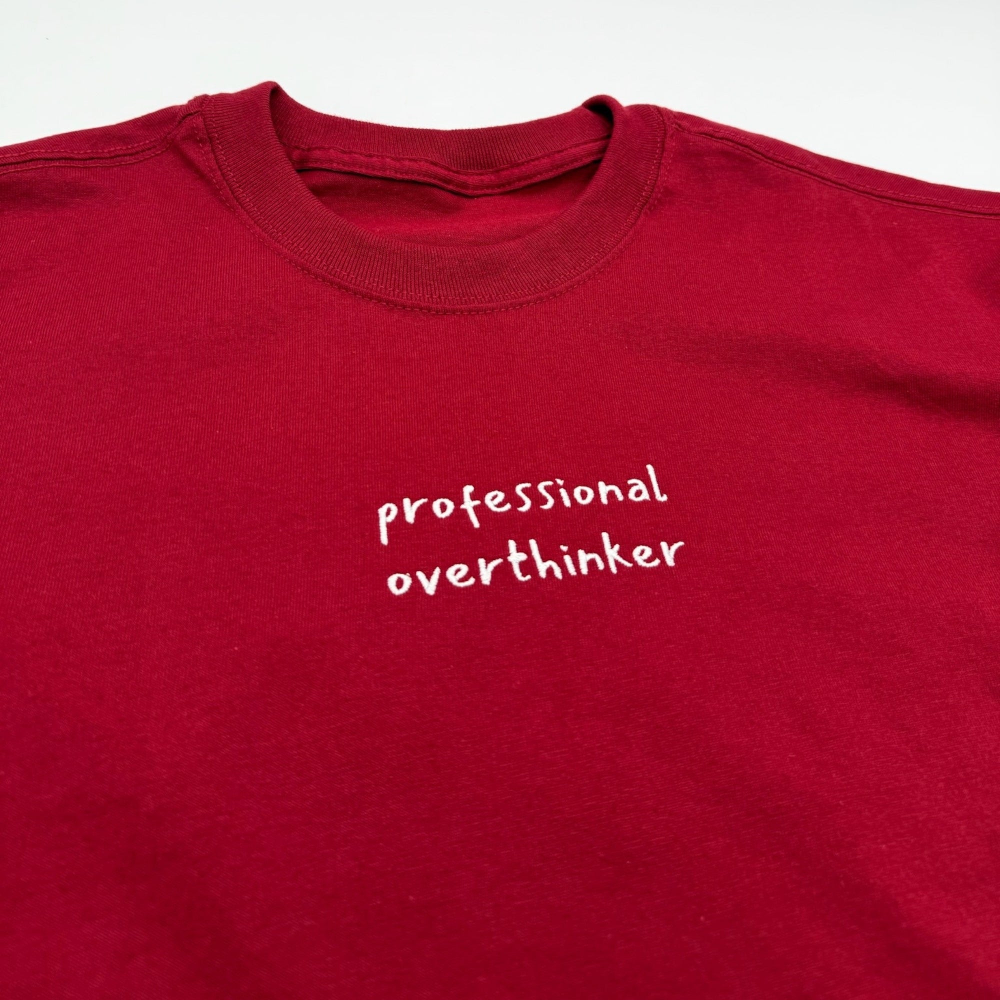 "professional overthinker" Oversized Unisex Premium T-Shirt