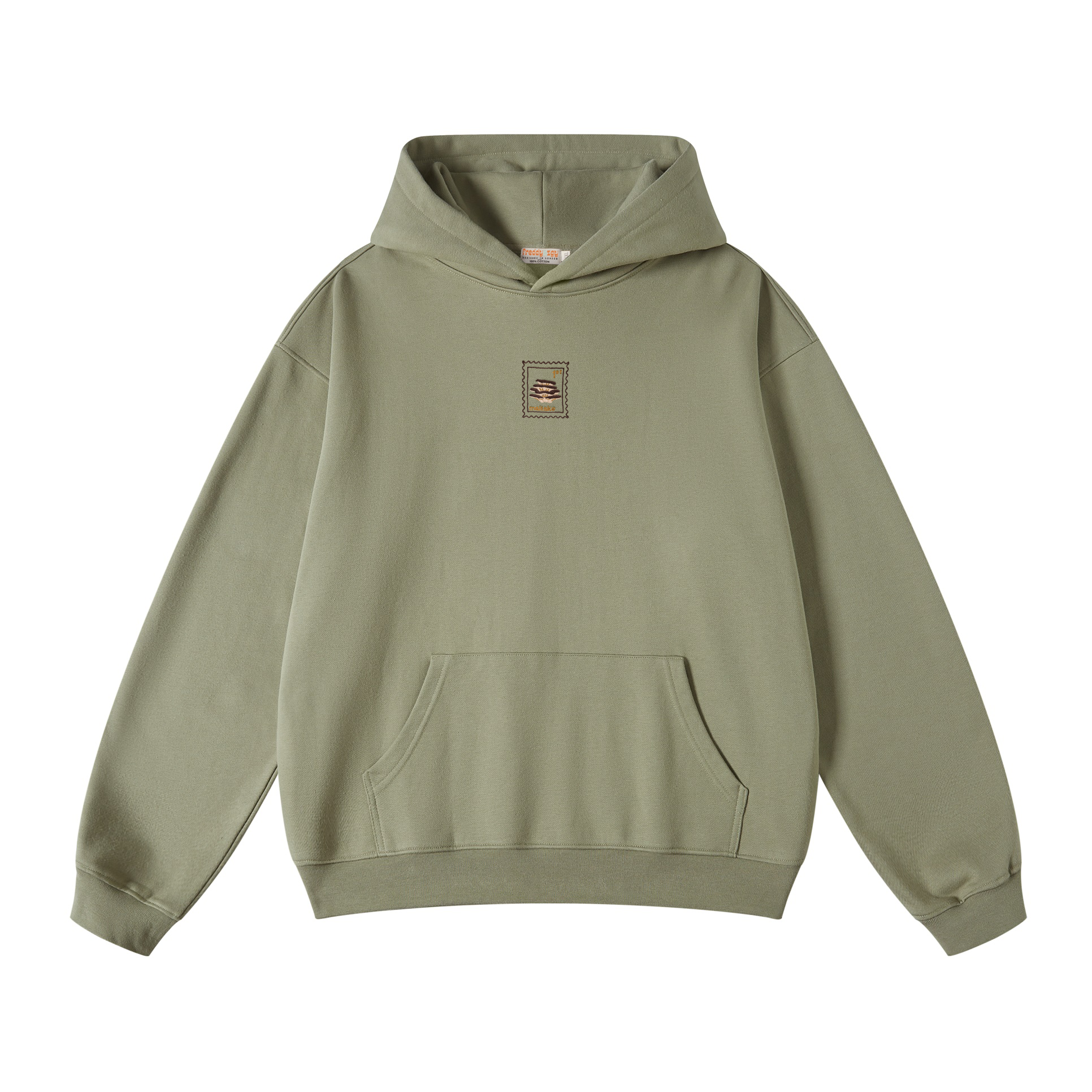 Maitake Mushroom - Oversized Unisex Hoodie - Khaki Green