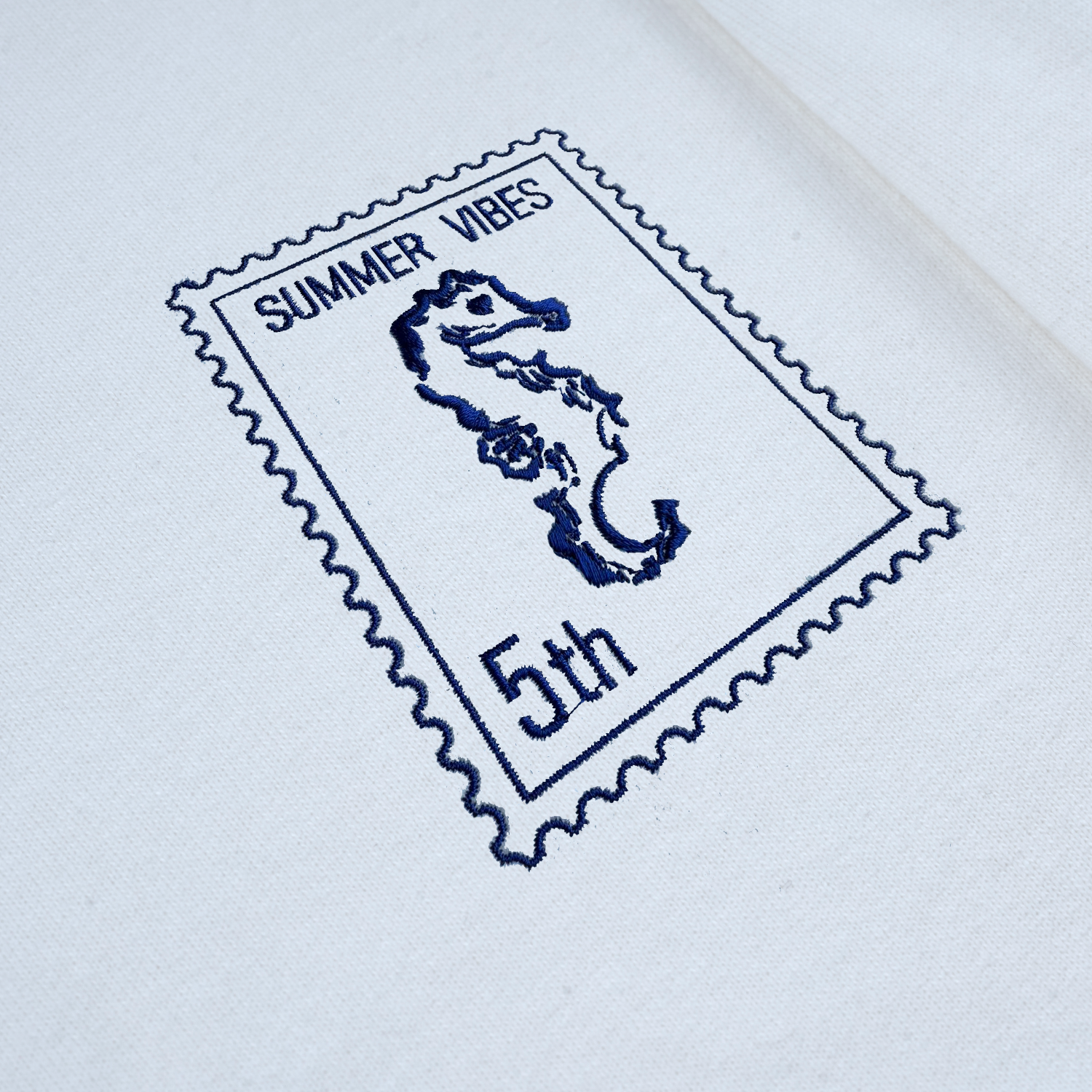 ◆SOMEWHEREBUTTER Wave logo over-fit top/5色◆ Seahorse - Summer Vibes 5th - Unisex Oversized T-Shirt