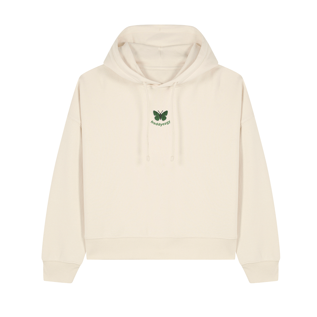 Natural raw Green hairstreak hoodie